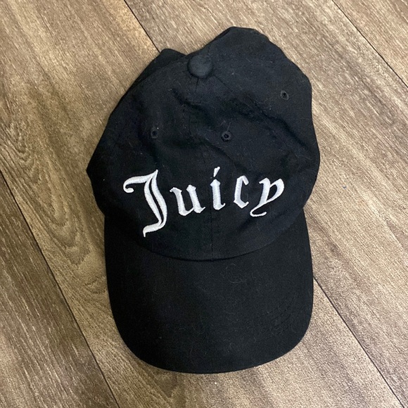 Juicy Couture Accessories - JUICY COUTURE Dad Hat Black with Adjustable Velcro